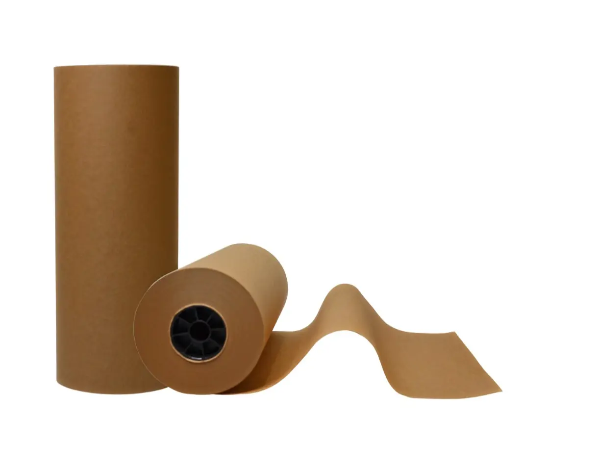 Demaya Brown Kraft Paper Roll, 18 Inch Wide, 1 Roll – Wrapping Paper for Packing, Shipping, Crafts, Moving and Table Covers