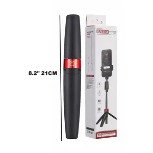 27.5" Telescopic Wired Selfie Stick, Portable Phone Holder for iPhone & Android, Foldable Travel Accessory for Photography & Video Recording