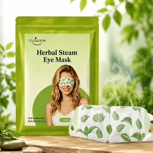 YIJiaXIN Herbal Steam Eye Mask, Self-Heating Warm Eye Mask for Relaxation, Moisturizing Eye Care, Helps Refresh Tired Eyes, Travel Sleep Eye Mask, 5 Pack