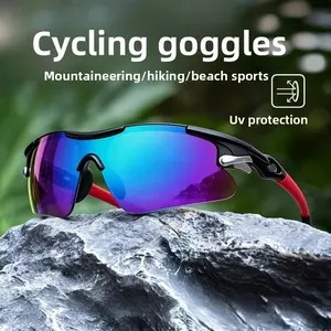 Women's Colorful Sports Sunglasses - Bike Frame Glasses, Windproof for Running, Mountaineering, Outdoor Cycling