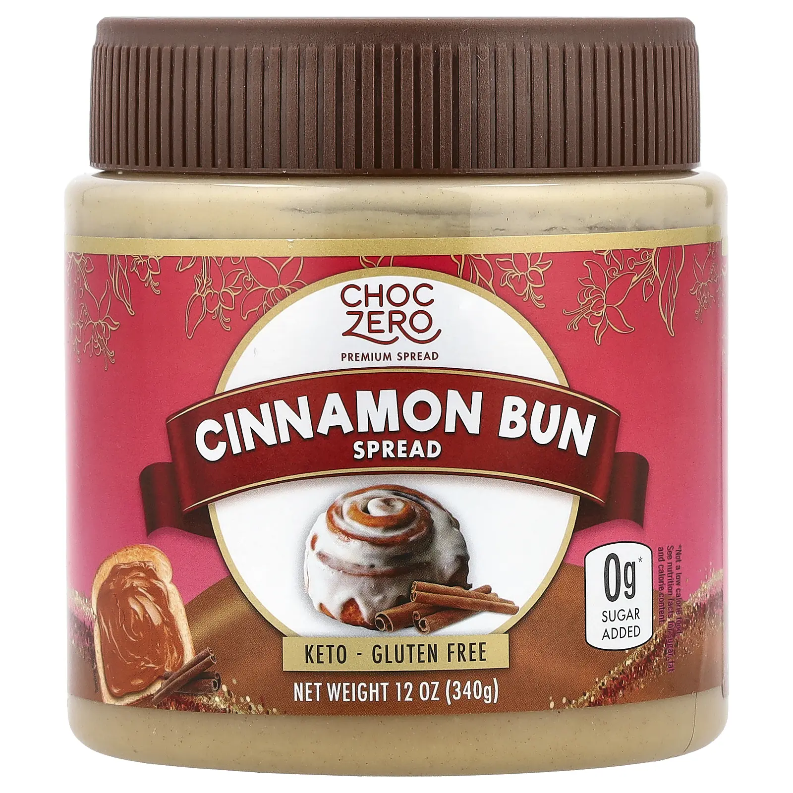 ChocZero Cinnamon Bun Spread, 12 oz (340 g) ChocZero Cinnamon Bun Spread, 12 oz (340 g)