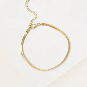 Gold Thin Bracelet - Elegant Minimalist Design for Everyday Wear