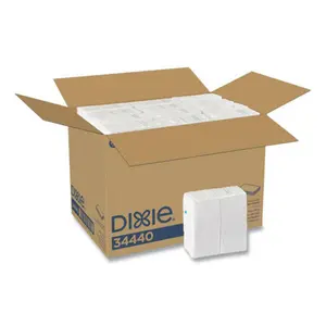 Dixie Disposable Paper Dinner Napkins, 0.125 Fold, 2-Ply, White Household Kitchen Linens, Disposable Napkins