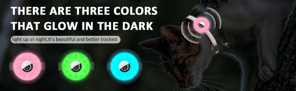Collar (Tracker) - Apple AirTag Cat Collar,Air Tag Pet Collar with airtag Holder and Bell Reflective GPS Kitten Collar for Girl Boy Cats gatos pet accessory night safety cat collar dog chain