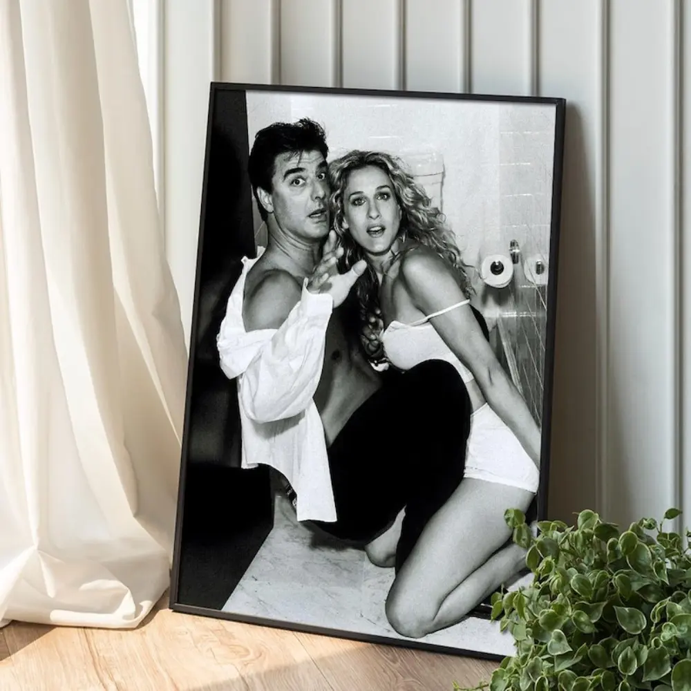 Sex and The City Mr.Big Carrie Bradshaw Toilet Poster Canvas