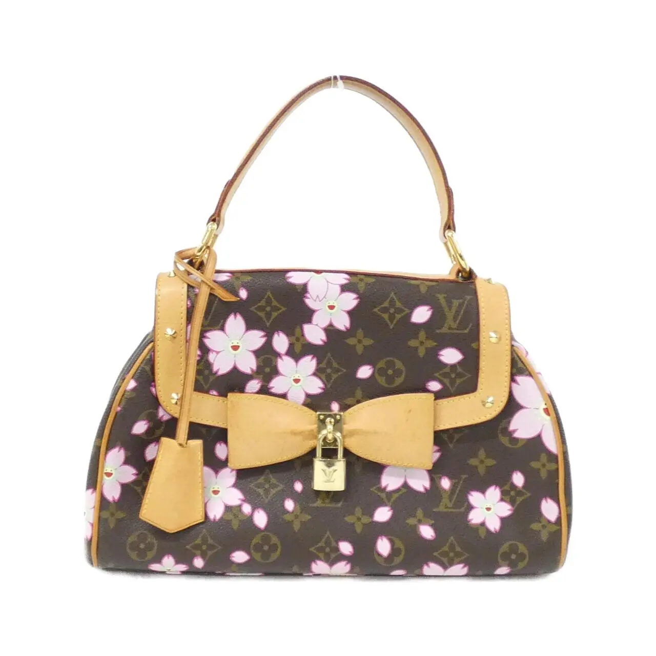 Pre-owned Louis Vuitton Canvas Shoulder Bags Monogram Cherry Blossom Handbag Limited