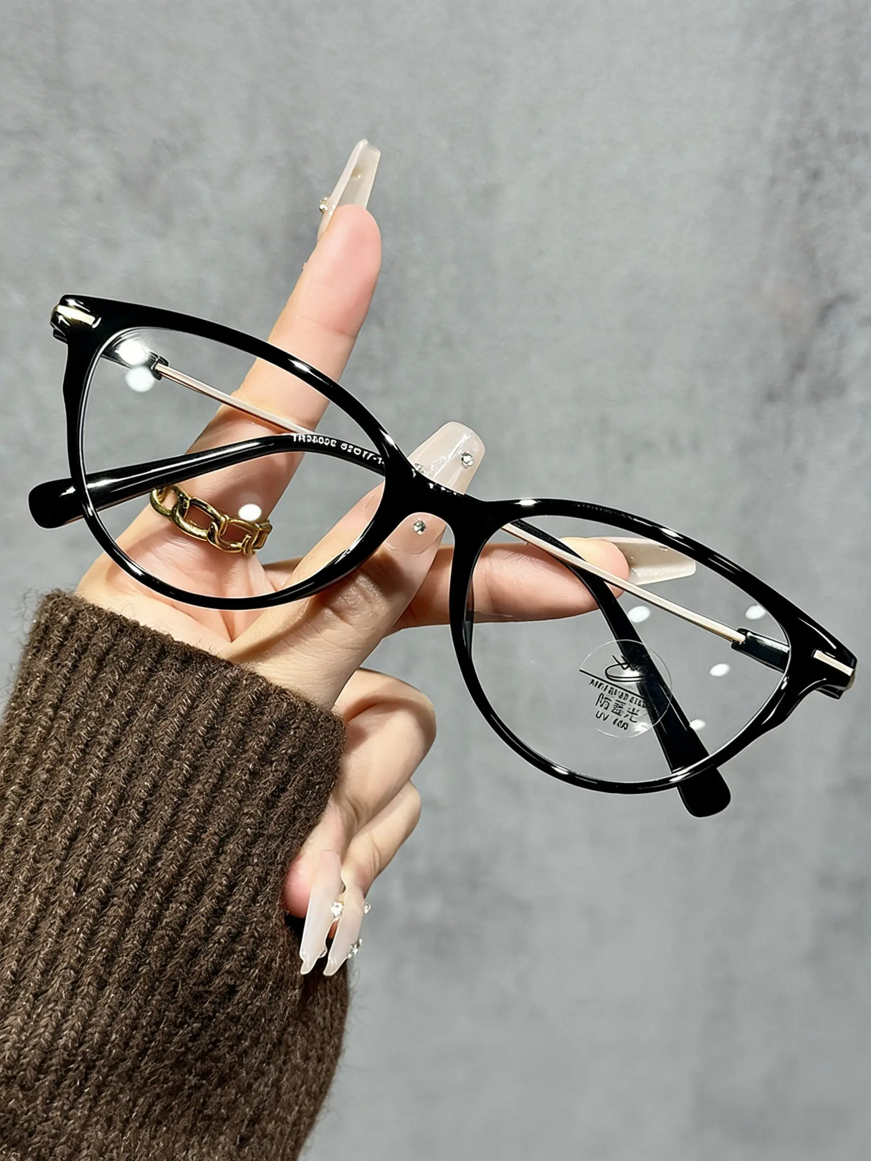 Classic Retro Unisex Fashion Stylish Eyeglass Full Frame Blue Light Blocking Anti Eyestrain Eyewear Cat Eye Glasses, Ideal for Daily Activities, Office, Reading, School, Vacation, Stylish Trendy Eyewear, Casual Style Eyewear, Casual Eyeglasses