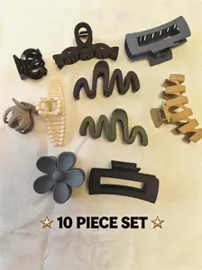 【New Upgrade】Solid Color Hair Clip, 10pcs Seamless Flat Oval Hair Clip Set, Stylish And Simple Hairpins, Suitable For Daily Wear With Any Hairstyle，Made Of Upgraded Abs Material, It Is Flexible And Resistant To Bending, So Say Goodbye To Breakage!