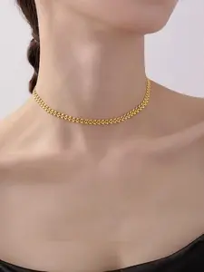 Women's Elegant Minimalist Ear Of Wheat Design Choker, Trendy All-match Choker, Fashionable Jewelry As Birthday Gift for Girlfriend