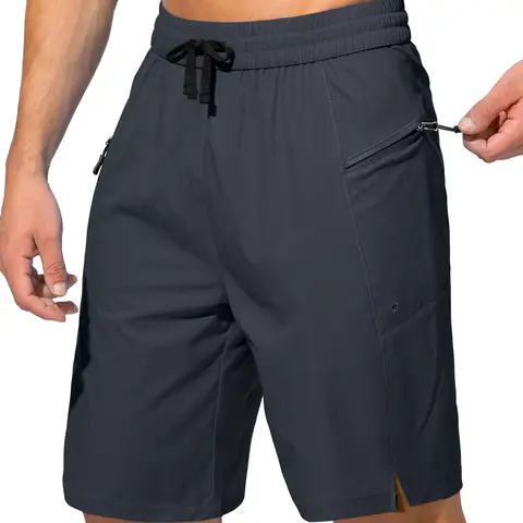 G GRADUAL Men's Adjustable Drawstring Quick Dry Anti-UV Beach Swim Trunks - Lightweight Synthetic Board Shorts, UPF 50+ UV-Protective, Water-Resistant, Zipper Pockets, Suitable for Beach, Surf, Running, Athleisure Use