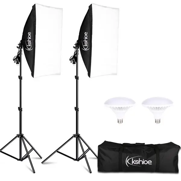 Soft light box LED UFO light 2 light set