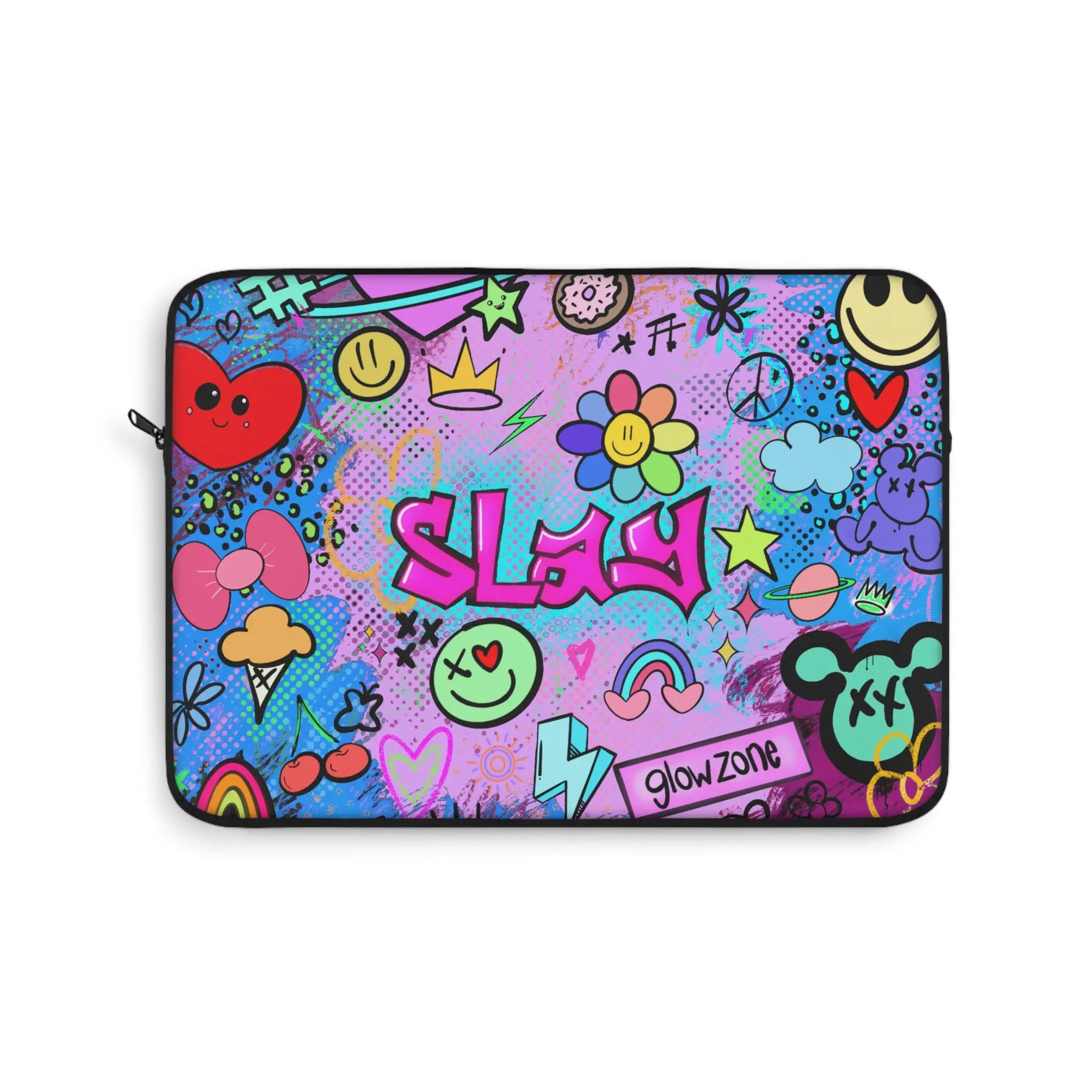 Slay Graffiti Pink Laptop Sleeve
