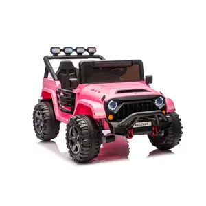 2 Seater Ride on Car for Kids, 24V Electric Ride on Toys w/Remote Control, 4 Powerful Motors, 4WD/2WD, 3 Speeds, Led Lights, Bluetooth, Electric Car for Kids Toddler 3-8