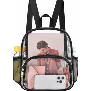 Clear Backpack for Stadium Events Clear Backpack 12x12x6 with Front Pocket for Concert Sport Fashion Women Backpack Events Work Travel