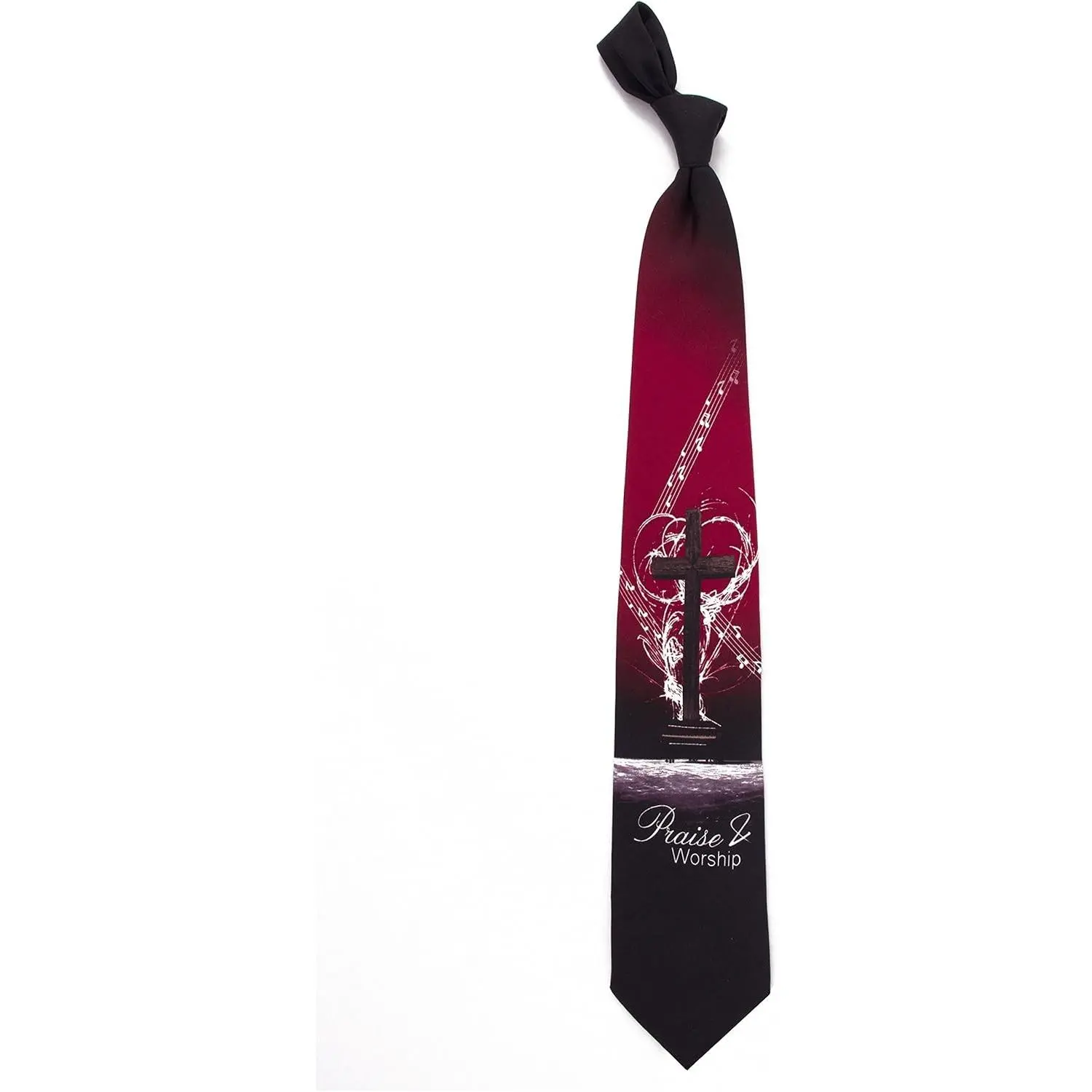 Eagles Wings Men's Finely Crafted Inspirational Necktie - Praise & Worship Him