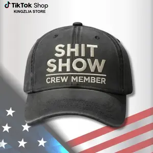 [Kingzlia] S Show Crew Member Hat – Adjustable Vintage Washed Baseball Hat – Gift for Dad Husband