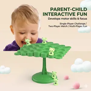 Balancing Frog Toy – Fun Stacking Balance Game, Family Party Challenge, Interactive Educational Toy for Kids & Adults, Tabletop Fun, Random Color Shipment Surprise