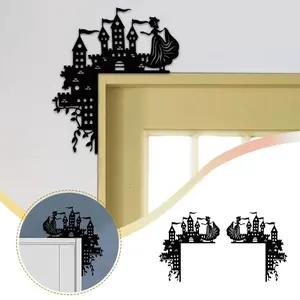 Iron Princess Castle Decorative Wall Stickers for Door Frame Corners and Room Decor Wall Hangings