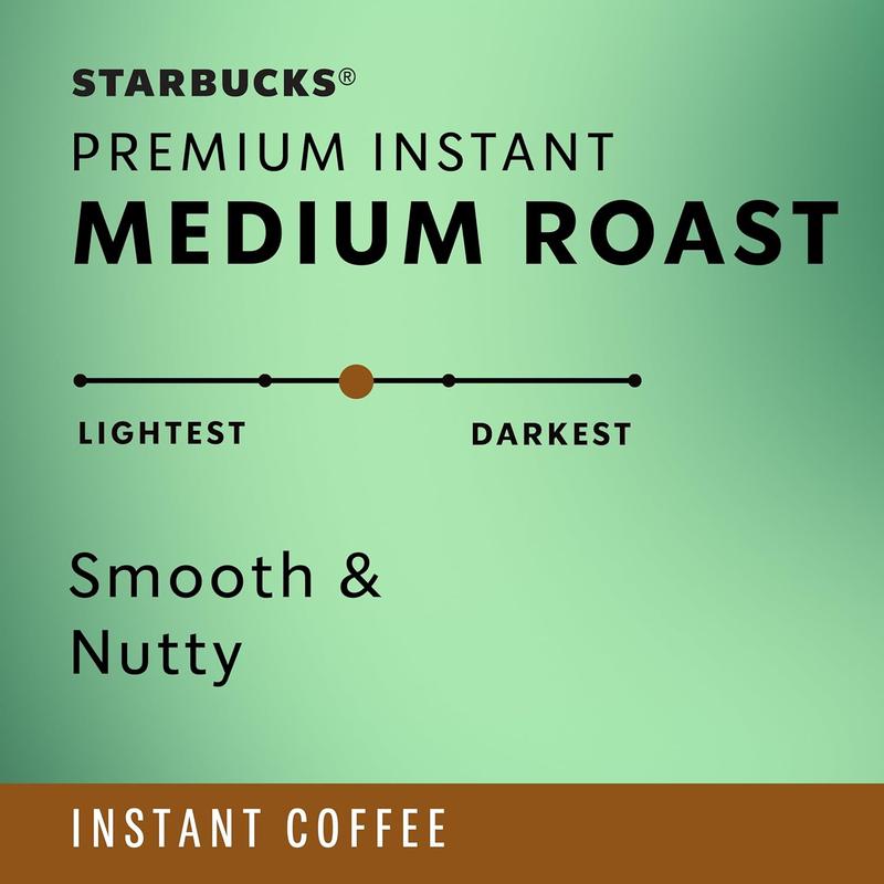 Starbucks Premium Instant Coffee, Medium Roast, 100% Arabica Beans, 3 (3.17 Oz Each)
