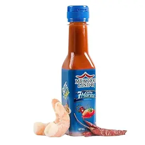 México Lindo 7 Mares Spicy Chile de Arbol Sauce 150ml - Authentic Mexican Flavor for Dishes and Snacks