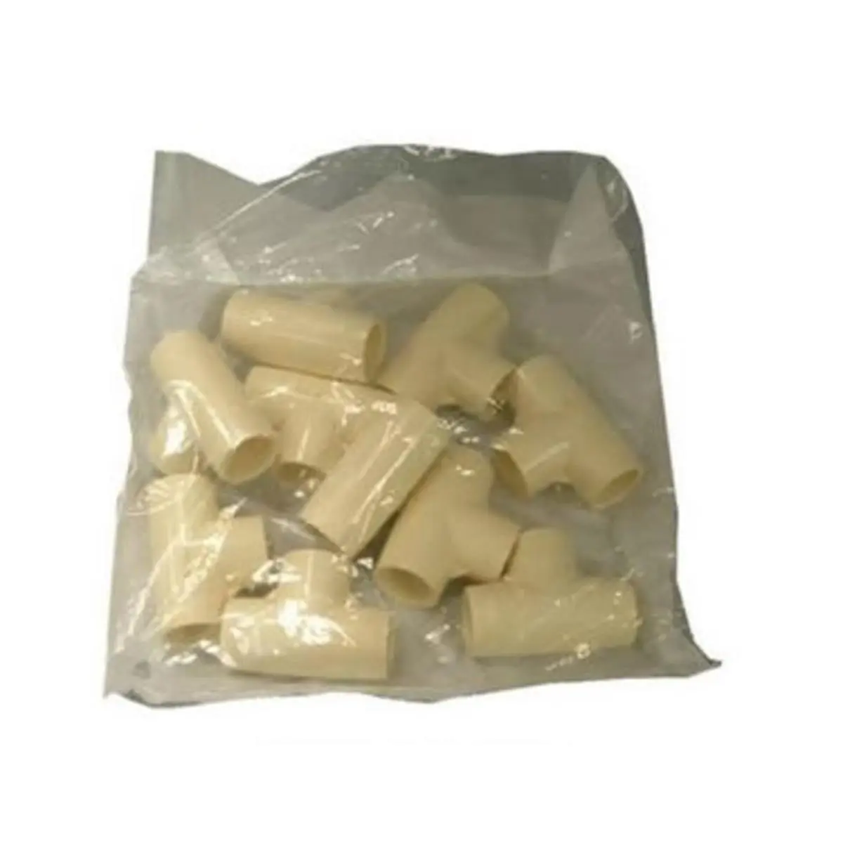 212 MAIN 0.75 in. CPVC Tee Water Pipe Fitting with Slip Sockets for Hot and Cold Water Pressure Systems, White, 10 Pack, Cold And Hot Water Pressure Distribution Systems