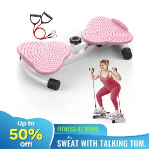 300 lbs Anti Slip Noiseless Waist Twister Board Heavy Duty Core Trainer for Home Gym Daily Workout Fitness Gear