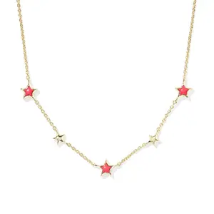 Kendra Scott Kayla Strand Necklace - Gold/Red