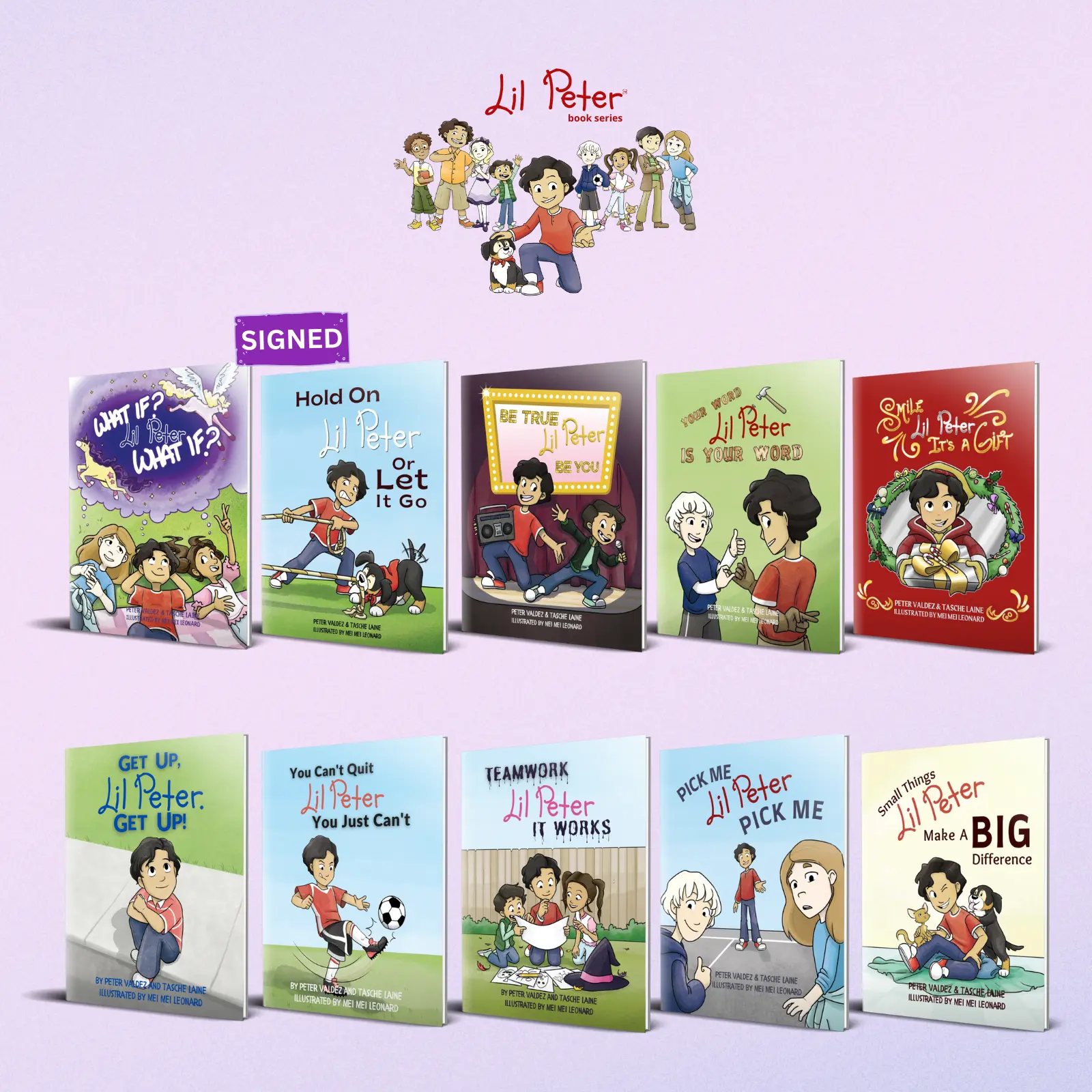The Complete Lil Peter SEL Book Bundle – 10 Inspiring Stories for Kids - Signed, Hardcover Editions Series