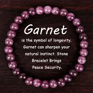 January Rebirth Radiance! 🔥 🌱   6mm Garnet Birthstone Bracelet - Hand-Knotted Energy Beads for Commitment Manifestation, Spring Renewal Rituals & Sacred Self-Gifting 🌀 # GemstoneGlow2025 # BohoChicAlchemy"