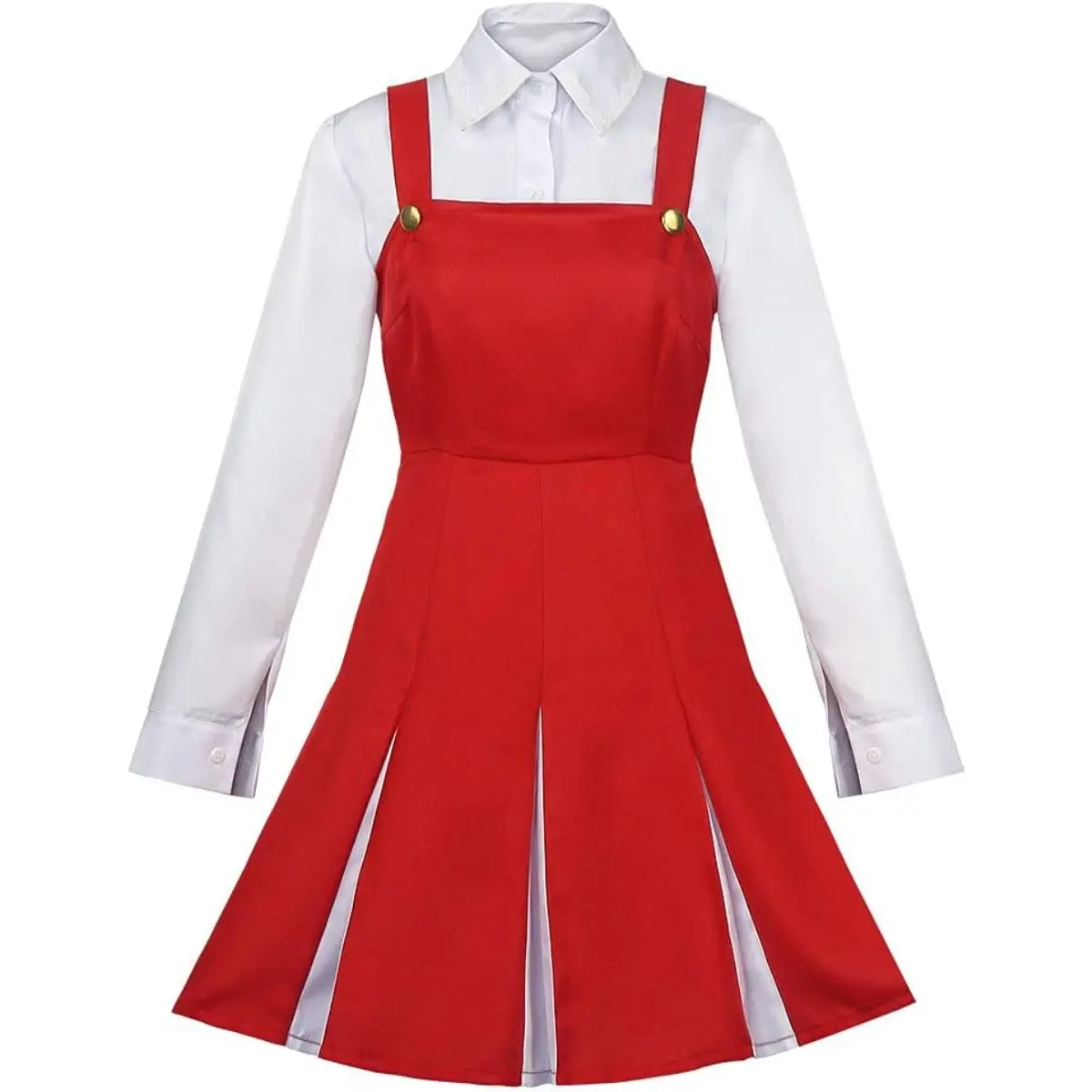 Women‘s Eri Red Cosplay Costume Uniform with Headwear and Socks