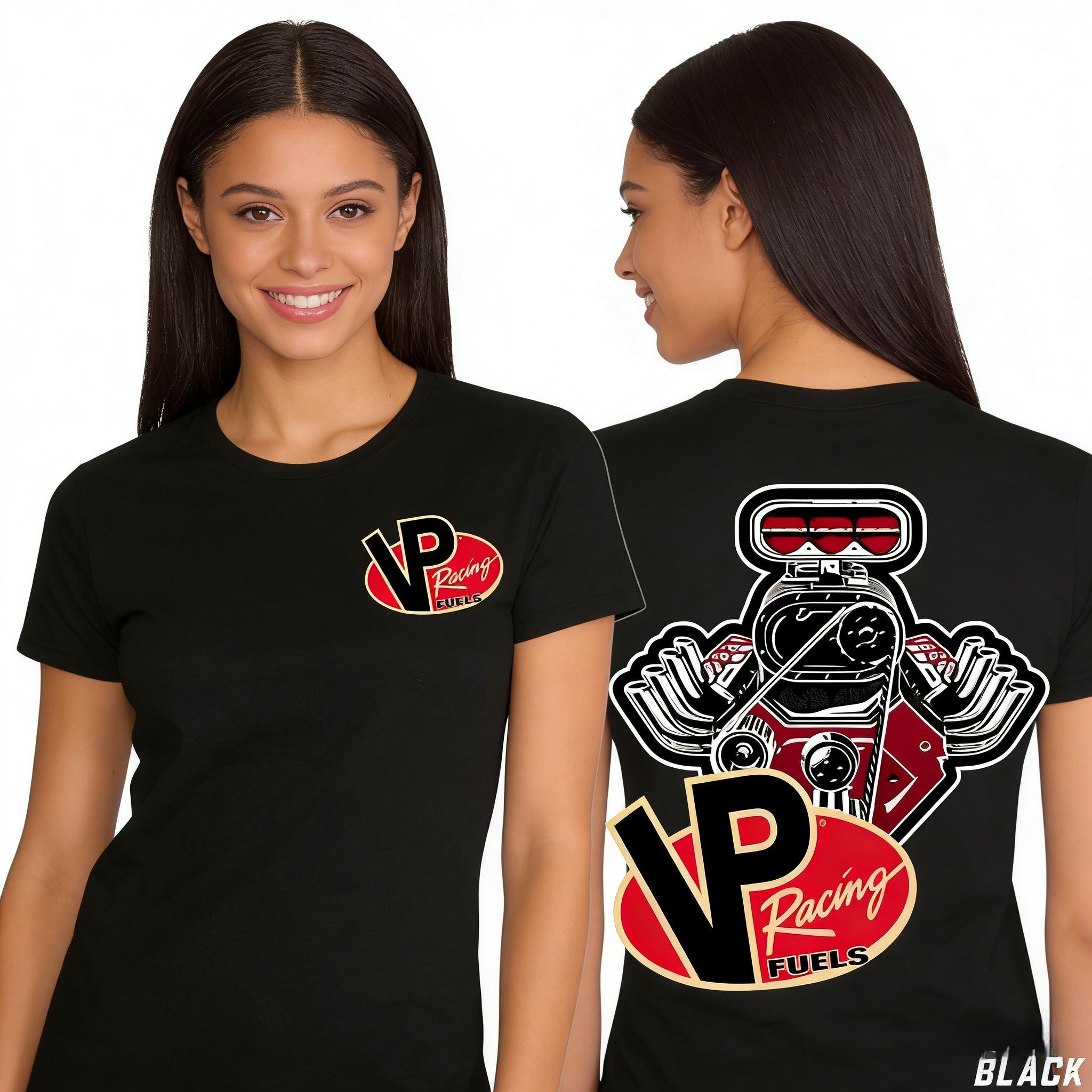 Youth & Adult VP Racing Fuels V8 Engine Graphic Tee - Tropical Car Lover's T-Shirt Soft Cotton Fleece, Unisex Fit, Vintage Look, Cozy & Breathable for Everyday and Game Day Wear OYTA6