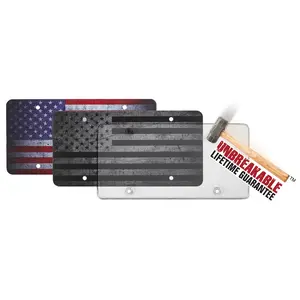 Distressed Flag Novelty Plate Combo
