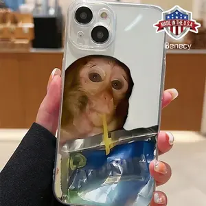Monkey Pattern Phone Case, Cute Cellphone Protective Case, Shockproof Mobile Phone Cover for iPhone Series Transparent Durable monkey  case