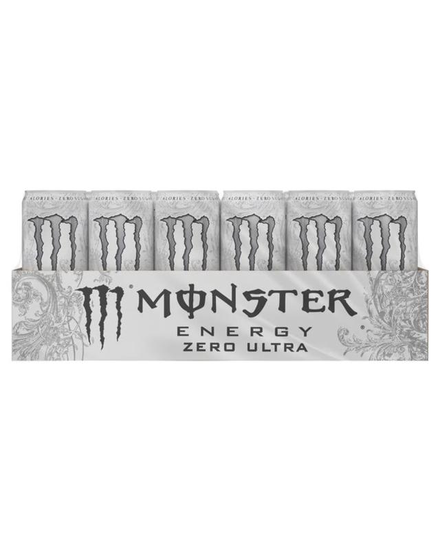 Monster Energy Zero Ultra Sugar Free Energy Drink 16 Ounce Pack Case of 12 or 24 Cans