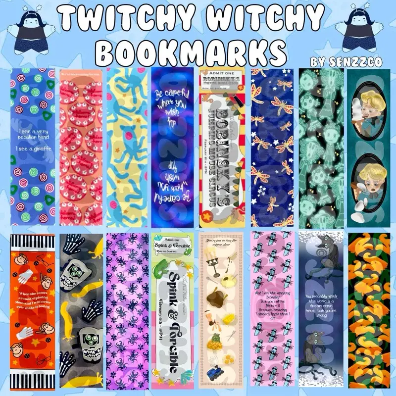 Twitchy Witchy Bookmarks