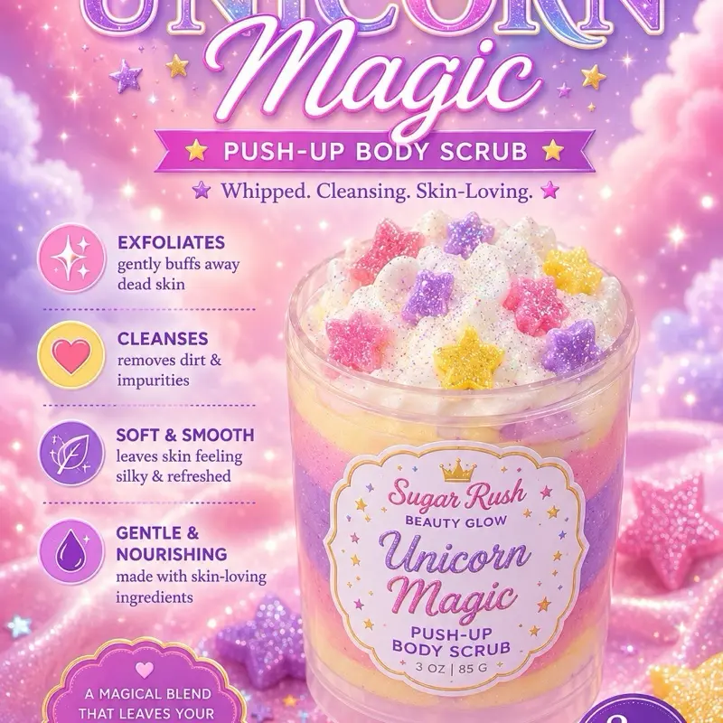 Unicorn Magic whipped Body Scrub