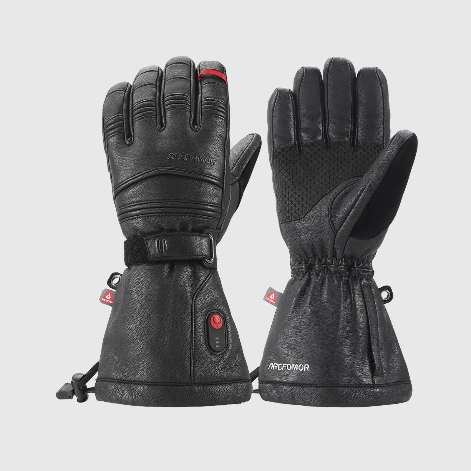 Arcfomor Polar Baron 7.4V Heated Gloves, Full Goatskin Leather with Primaloft Insulation, Waterproof, Breathable & Touchscreen for Extreme Cold Work & Skiing