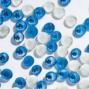 Multi‑Color Glass Pebbles glass beads glass gems for Aquatic Fish Tank Scenery, Vase Decoration Colored Stones, Decorative Aquarium Ornaments