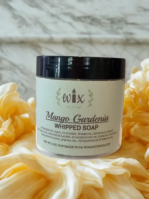 MANGO AND GARDENIA WHIPPED SOAP