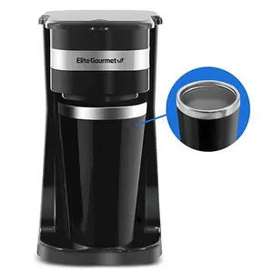 Maxi-Matic Elite Gourmet Personal Coffee Maker w/ Stainless Steel Mug