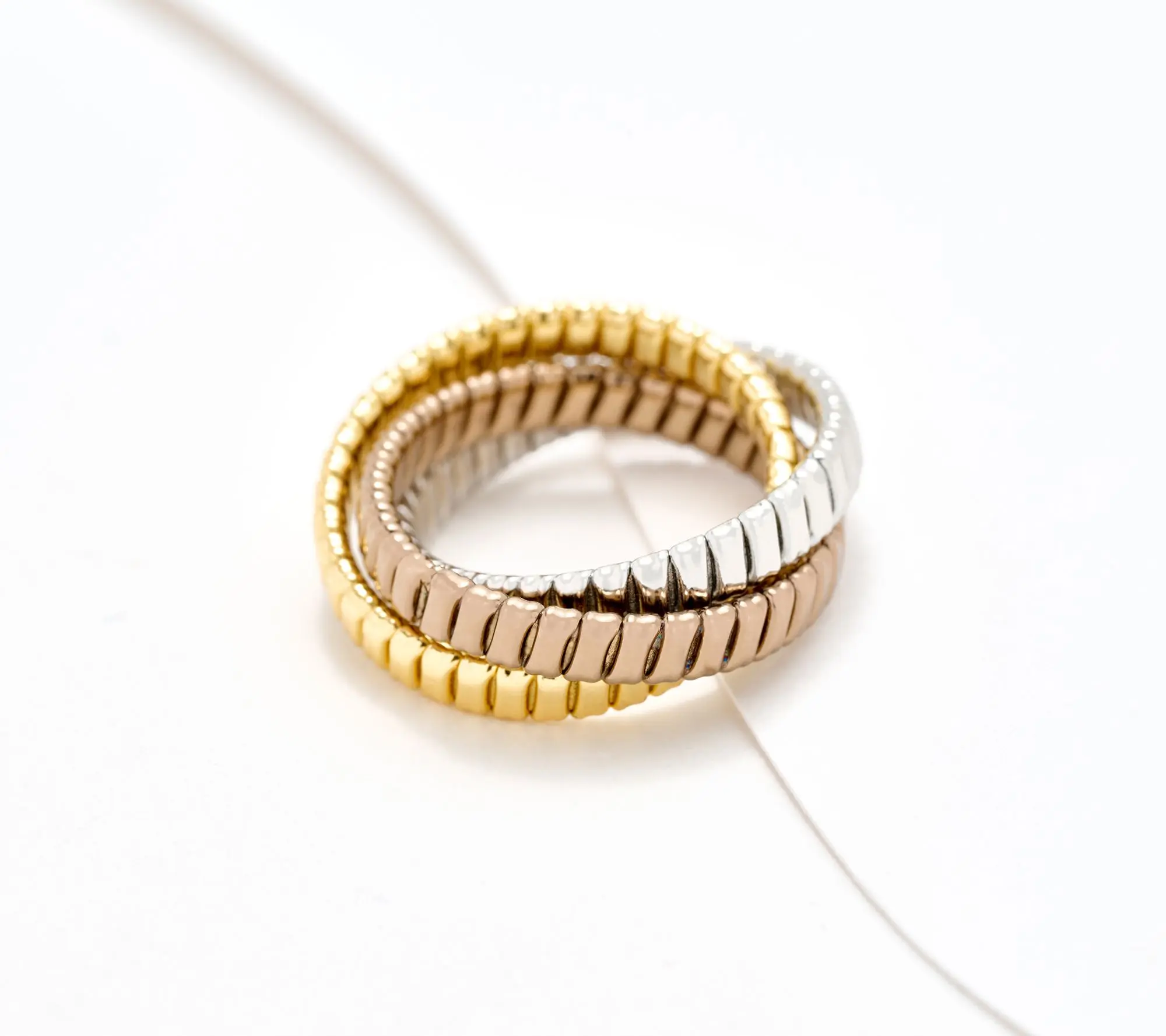 David Markstein Bronze Flexible Tubogas Rolling Ring