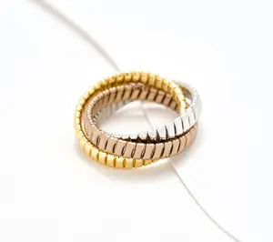 David Markstein Bronze Flexible Tubogas Rolling Ring