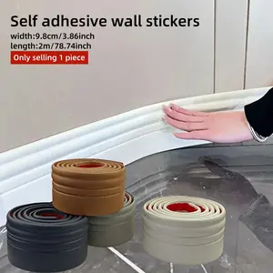 2m/78.74inch Self-Adhesive 3D Wall Border Strip,  Removable Peel & Stick Wallpaper, Easy To Install, DIY Home Decor, Peel And Stick Wallpaper Designs