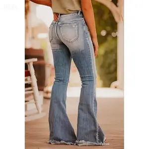The new blue corrugated flared jeans of 2025 are fading; ladies’ flared jeans are foreshadowing bottom GARMENTARY.