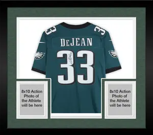 Framed Cooper DeJean Philadelphia Eagles Autographed Nike Midnight Green Vapor Fuse Limited Jersey - Fanatics Authentic Certified