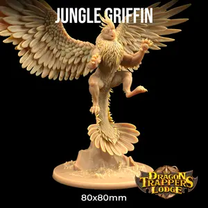 Jungle Griffin Bird Winged Monster | The Dragon Trappers Lodge | 32mm Scale | Miniature TTRPG Mini DnD Dungeons and Dragons Wargame