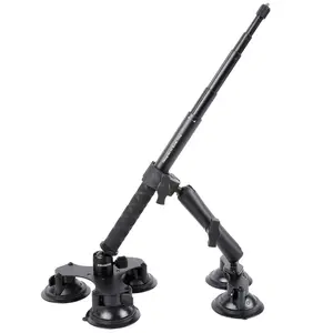 PellKing Car Mount Compatible with Insta360 X5 X4 X3 GoPro Max 2 DJI OSMO 360 Cameras, Quick Release Outside Windshield Magic Arm Mount Kit with Extension Pole/Selfie Stick 5 Suction Cup Holder for gap cam