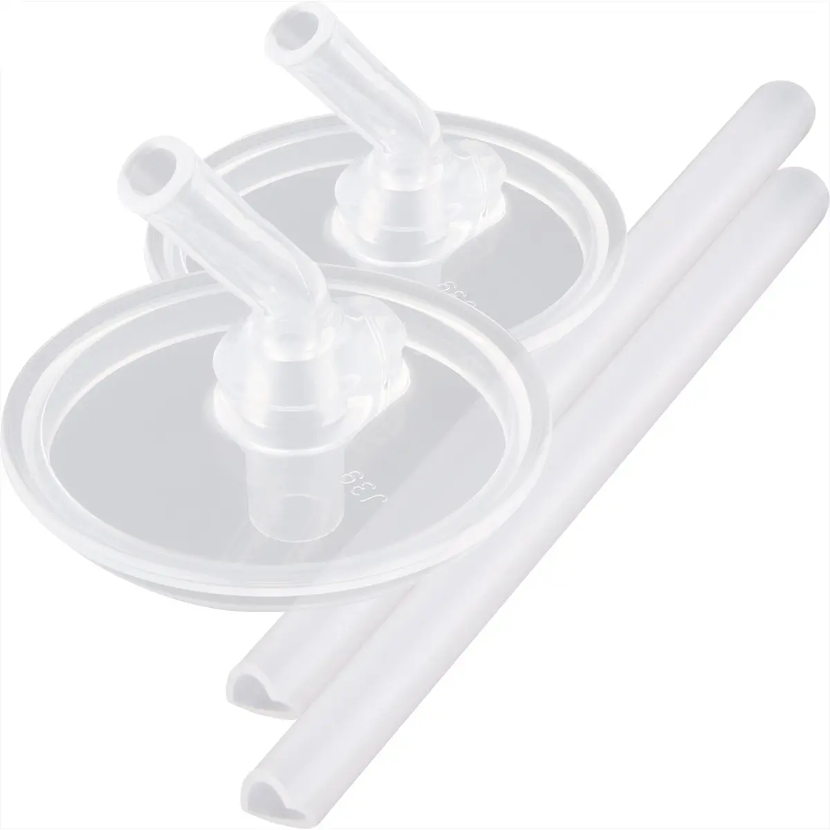 Thermos Foogo 10 oz. Bottle Replacement Straw Set 2-Pack - Clear