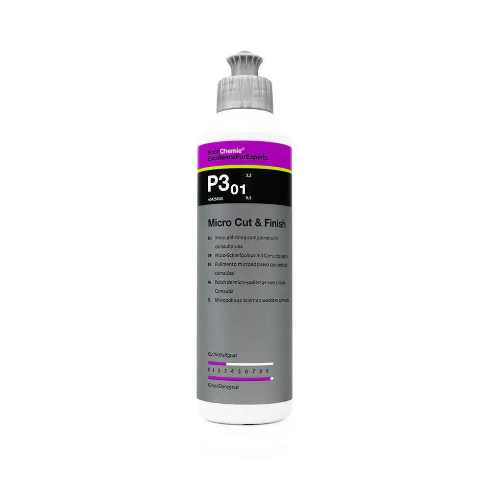 Koch Chemie Micro Cut & Finish P3.01 | Micro Polish & Sealant | Removes Haze & Holograms | 250ml or 1L Car Coating Spray Car Paint Polishing Car Detailing Kit Car Detailing Tools