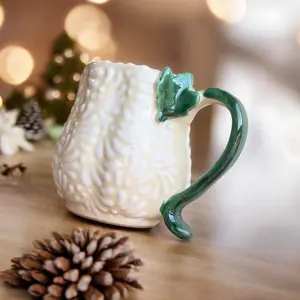 Pumpkin Mug Handmade Talavera Pottery, Shape Of a Pumpkin, Orange Ceramic Cups, Handmade Ceramic Tea Cup Flower Tea Home, Cafe Decor Desk